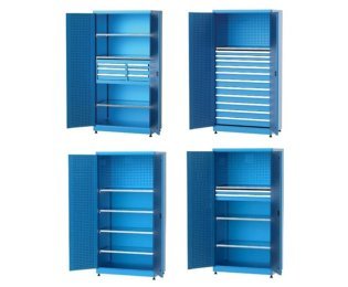 Dulap metalic cu panou scule cu sertare si raft H=2000mm