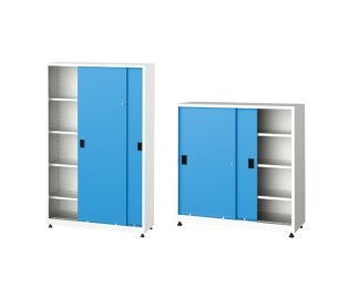 Dulap metalic cu usi glisante