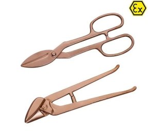 Foarfeca pentru tabla ATEX din cupru-beriliu