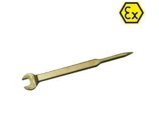 Cheie fixa ATEX deschisa cu dorn si cot din bronz special