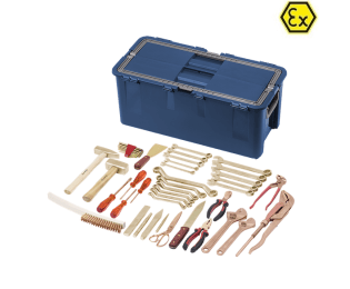 Set TEHNIC 44 scule ATEX bronz special si cupru-beriliu in cutie