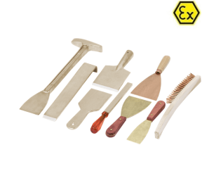 Set CURATARE cabina vopsire 9 scule ATEX din bronz special si cupru-beriliu