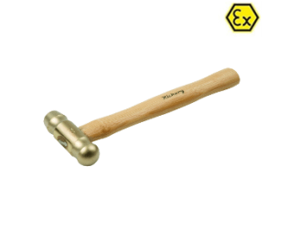 Ciocan ATEX cu doua capete cu bila  bronz special maner Hickory
