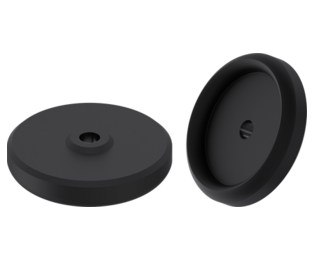 Ventuza rotunda plana cu spuma de etansare seria ZS