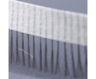 Perie lamelara antistatica cu banda adeziva