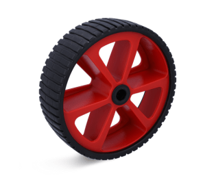 Roata antipana din cauciuc termoplastic cu spite