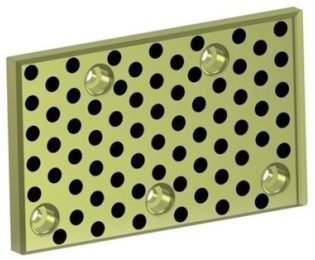 Placa autolubrificanta de alunecare ANFOR seria E40.14.