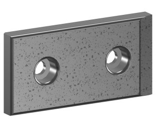 Placa alunecare autolubrificanta otel + SINT300 VDI 3357 seria E50.06.