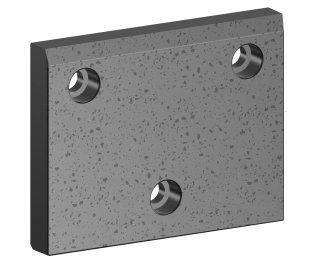 Placa alunecare autolubrificanta otel + SINT300 VDI 3357 seria E50.12.