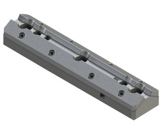 Ghidaj forma "V" seria E53.13. cu placa autolubrificanta otel + SINT300 seria E50.50.