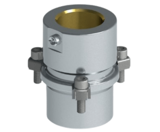 Bucsa cu guler platinata cu bronz ISO 9448-6 serie E.46.31.