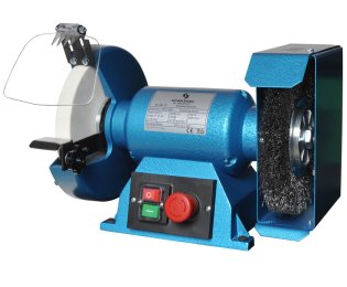 Polizor dublu cu disc abraziv si perie sarma