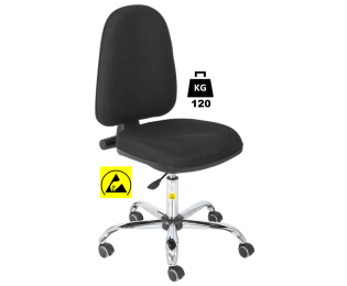 Scaun ESD cu husa textila sau vinil BASIC Standard portanta 120kg H=480-610mm