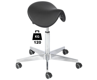 Taburet industrial SADDLE Standard poliuretan portanta 120kg H=530-710mm