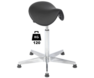 Taburet industrial SADDLE Standard poliuretan portanta 120kg H=565-810mm