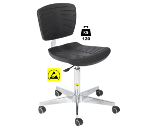 Scaun ESD seria POLYURETHAN COMFORT Standard portanta 120kg H=510-700mm
