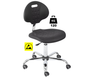 Scaun ESD seria POLYURETHAN Standard   portanta 120kg H=440-570mm