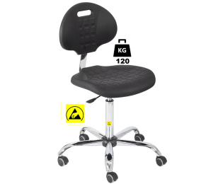 Scaun ESD seria POLYURETHAN Standard   portanta 120kg H=525-710mm