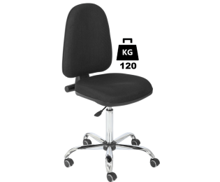 Scaun uz industrial cu husa textila sau vinil BASIC Standard portanta 120kg H=560-750mm