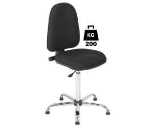 Scaun uz industrial cu husa textila sau vinil BASIC Heavy Duty portanta 200kg H=610-870mm