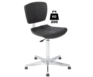 Scaun uz industrial din poliuretan COMFORT Heavy Duty portanta 200kg H=550-800mm