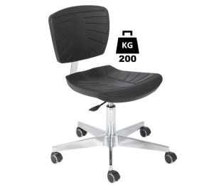 Scaun uz industrial din poliuretan COMFORT Heavy Duty portanta 200kg H=430-560mm