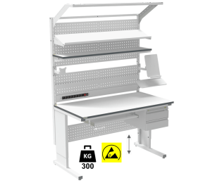 Banc de lucru ESD sistem L inaltimea reglabila manual