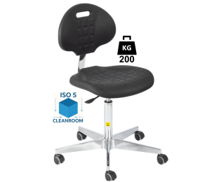 Scaun Clean-Room POLYURETHAN portanta 200kg H=505-690mm