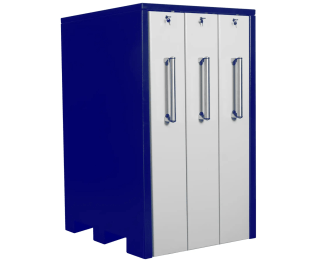 Dulap metalic cu 3 sertare verticale latimi 3x300mm