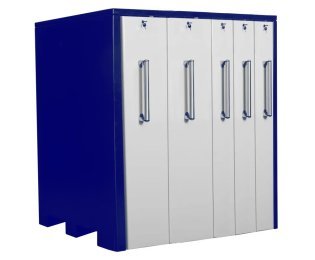 Dulap metalic cu 5 sertare verticale latimi 3x200mm si 2x300mm