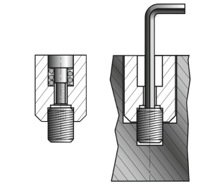 Dator matrite injectie SHORT KKGS/EK Ø4-16mm fixare prin insurubare frontala