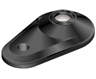 Placa ovala picior articulat cu gaura fixare profil alumiu BOSCH