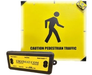 Sistem combinat de detectare a pietonilor cu un senzor si indicator LED