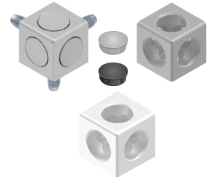 Piesa de imbinare cubica cu 3 racorduri BOSCH REXROTH