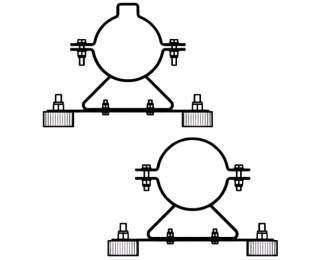 Coliere pentru instalarea pompelor submersibile