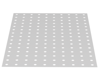 Placa perforata aluminiu