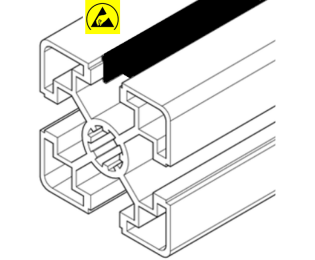 Capac ESD canal profil aluminiu BOSCH REXROTH