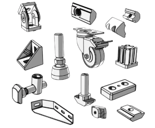 Accesorii profile aluminiu standard industrial FATH