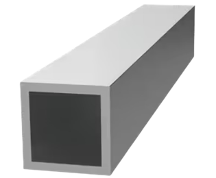 Teava patrata din aluminiu