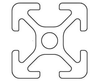 Profil aluminiu compatibil ITEM Sistem 20 Canal 5