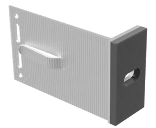 Suport profil aluminiu pe perete cu separare termica integrata