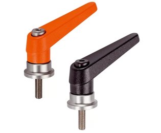 Maneta de fixare ajustabila cu rulment axial din INOX cu surub EH 24420.