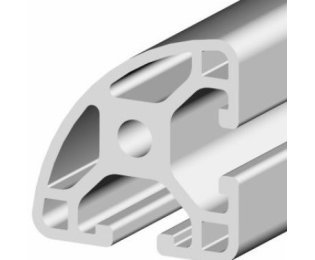 Profil aluminiu rotund compatibil ITEM 30x30x90° Sistem 30 LIGHT Canal 6