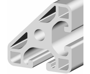 Profil aluminiu tesit compatibil ITEM 40x40x45° LIGHT Canal 8