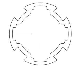 Profil aluminiu special Rotund compatibil ITEM