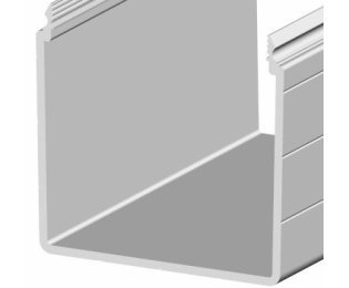 Profil aluminiu special tip canal compatibil ITEM I KK6060E