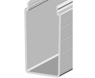 Profil aluminiu special tip canal compatibil ITEM I KK8040E