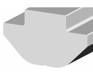 Profil aluminiu special tip T compatibil ITEM I8 NP