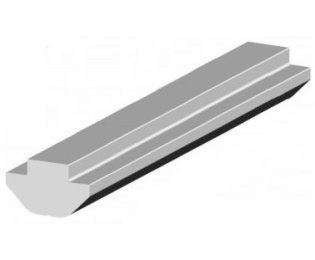Profil aluminiu special tip T compatibil ITEM I8 NP