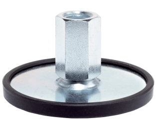 Picior de sustinere cu filet interior din otel cu protectie antialunecare EH 22593.